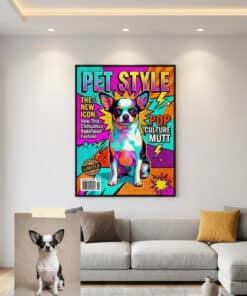 Retrato Pop Art de Revista Moderna - Arte Pop personalizado