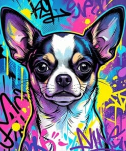 Alternative view of Retrato Explosión de Colores Neón - Arte Pop personalizado